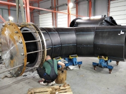 Отвод-гаситель 90гр. сварной ПЭ100 1400 SDR26