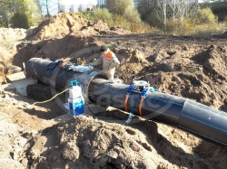 Врезка в водопровод DN 560